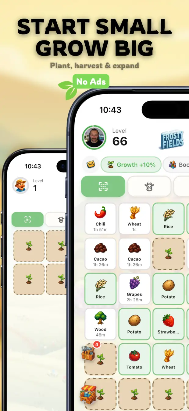 Captura de ecrã do jogo Tiny Harvest